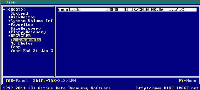 Active@ Disk Image for DOS. Copying files and folders from of Disk Image to another location 2 Active@ Disk Image for DOS. Copying files and folders from of Disk Image to another location 2