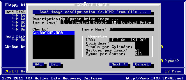 Active@ Disk Image for DOS. Disk Image restoration 3 Active@ Disk Image for DOS. Disk Image restoration 3