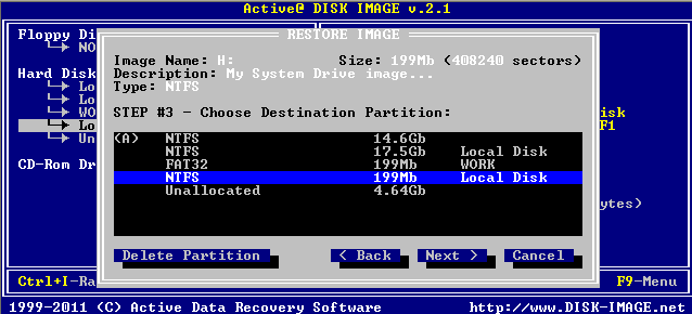 Active@ Disk Image for DOS. Disk Image restoration 5 Active@ Disk Image for DOS. Disk Image restoration 5