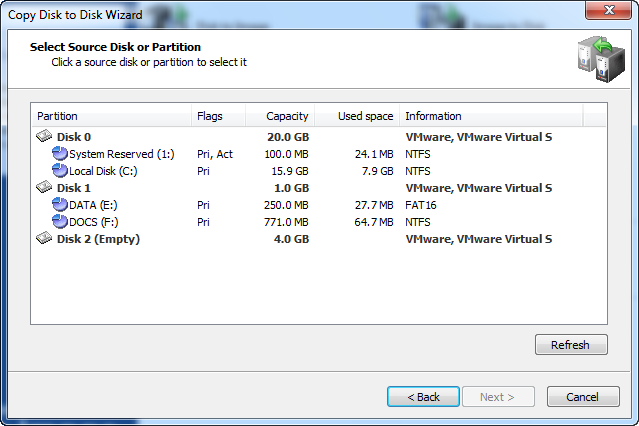 Disk Image: Copy Disk to Partition Disk Image: Copy Disk to Partition