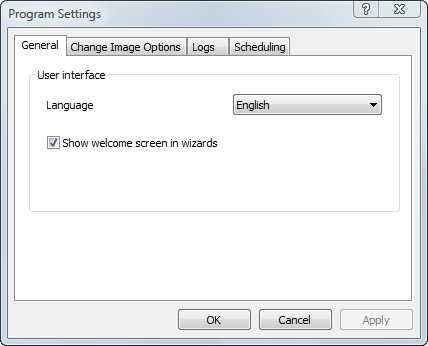 Changing Disk Image Settings Changing Disk Image Settings